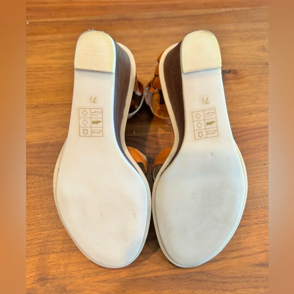 Dolce Vita Leather Wedge Sandal